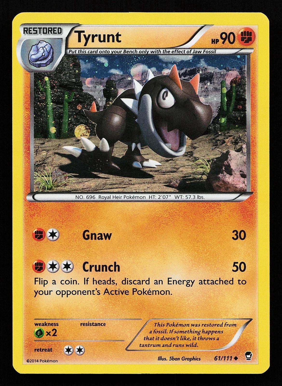 Furious Fists Tyrunt [Cosmos-Holo] Pokémon card
